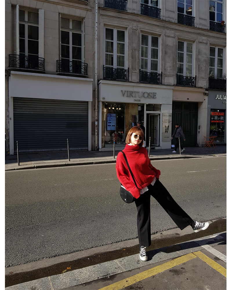 ♥Love in PARIS♥クロップドタートルネックニット・全5色 | DHOLIC | 詳細画像11