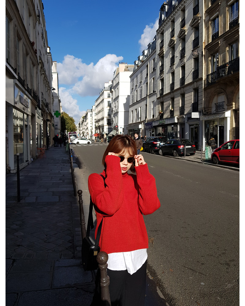 ♥Love in PARIS♥クロップドタートルネックニット・全5色 | DHOLIC | 詳細画像24