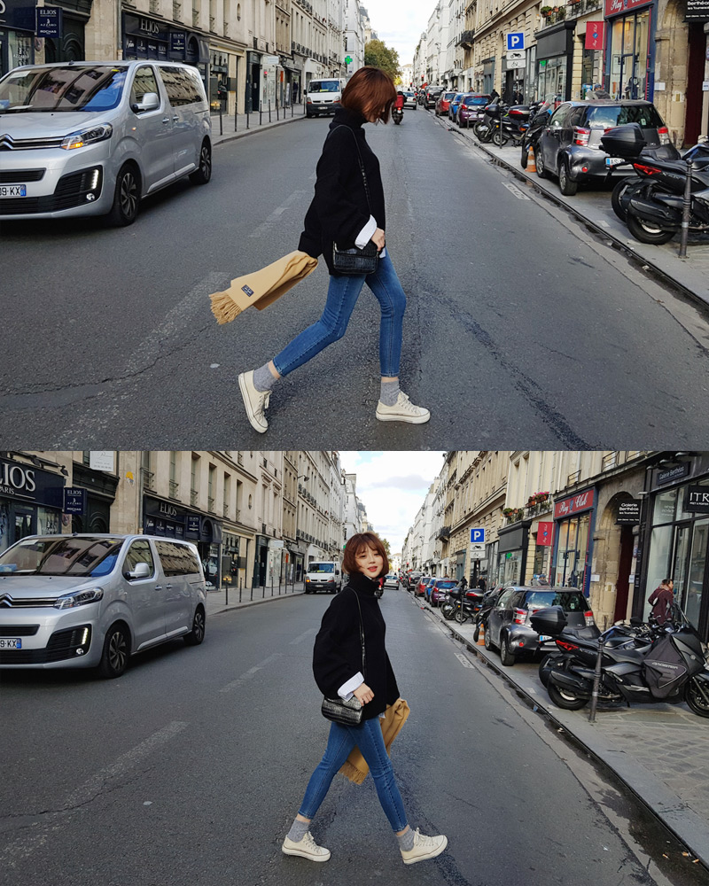 ♥Love in PARIS♥オーバーサイズタートルネックニット・全3色 | DHOLIC | 詳細画像12