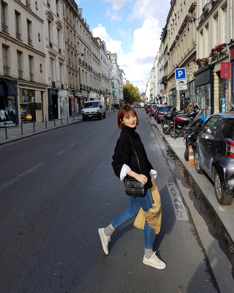 ♥Love in PARIS♥オーバーサイズタートルネックニット・全3色 | DHOLIC | 詳細画像13
