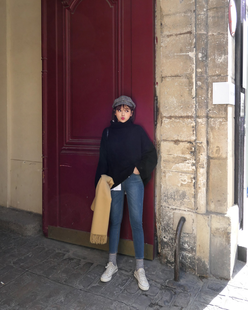 ♥Love in PARIS♥オーバーサイズタートルネックニット・全3色 | DHOLIC | 詳細画像20