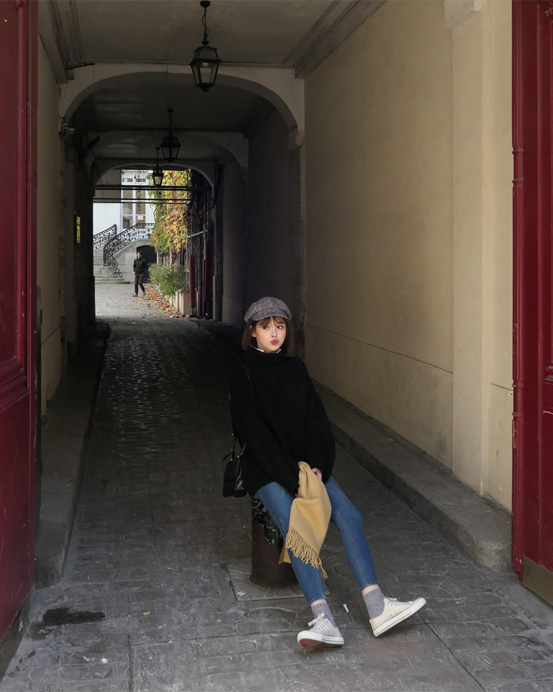 ♥Love in PARIS♥オーバーサイズタートルネックニット・全3色 | DHOLIC | 詳細画像29