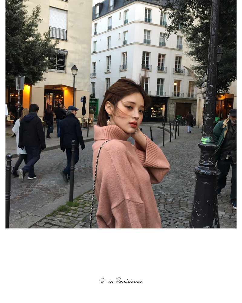 ♥Love in PARIS♥オーバーサイズタートルネックニット・全3色 | DHOLIC | 詳細画像34