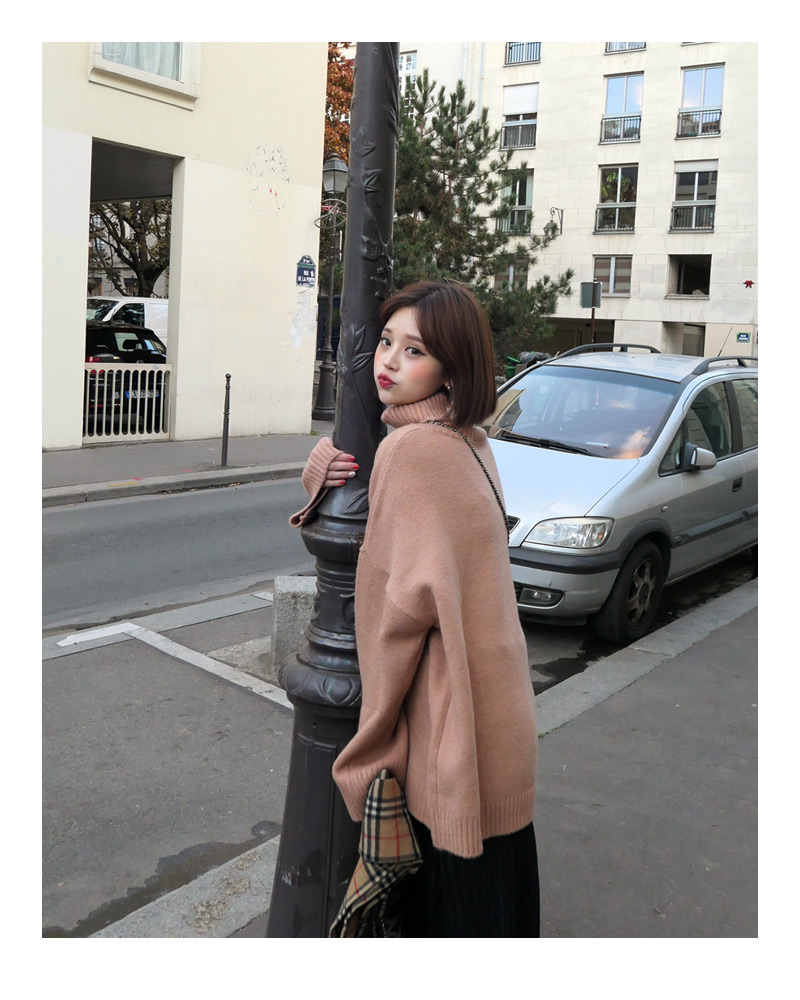 ♥Love in PARIS♥オーバーサイズタートルネックニット・全3色 | DHOLIC | 詳細画像36