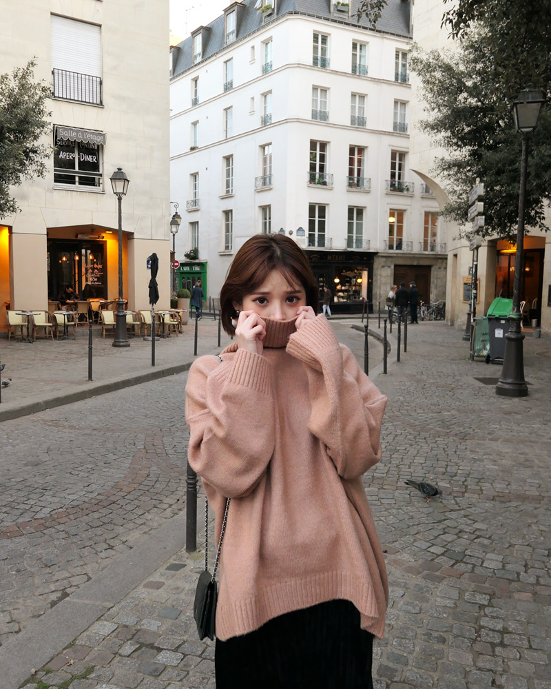 ♥Love in PARIS♥オーバーサイズタートルネックニット・全3色 | DHOLIC | 詳細画像38