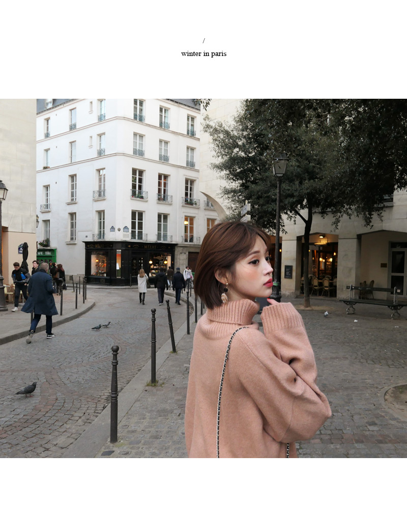 ♥Love in PARIS♥オーバーサイズタートルネックニット・全3色 | DHOLIC | 詳細画像40