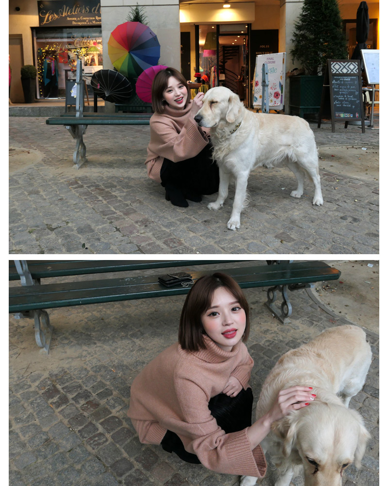 ♥Love in PARIS♥オーバーサイズタートルネックニット・全3色 | DHOLIC | 詳細画像44