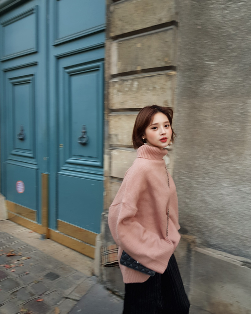 ♥Love in PARIS♥オーバーサイズタートルネックニット・全3色 | DHOLIC | 詳細画像46