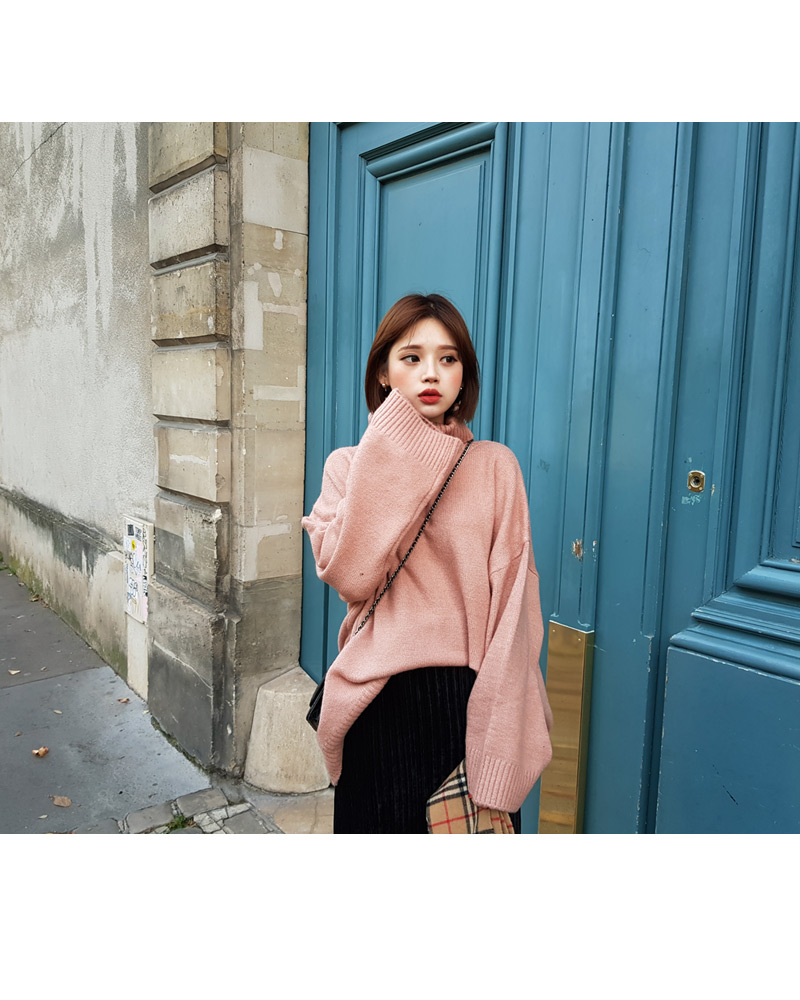 ♥Love in PARIS♥オーバーサイズタートルネックニット・全3色 | DHOLIC | 詳細画像48