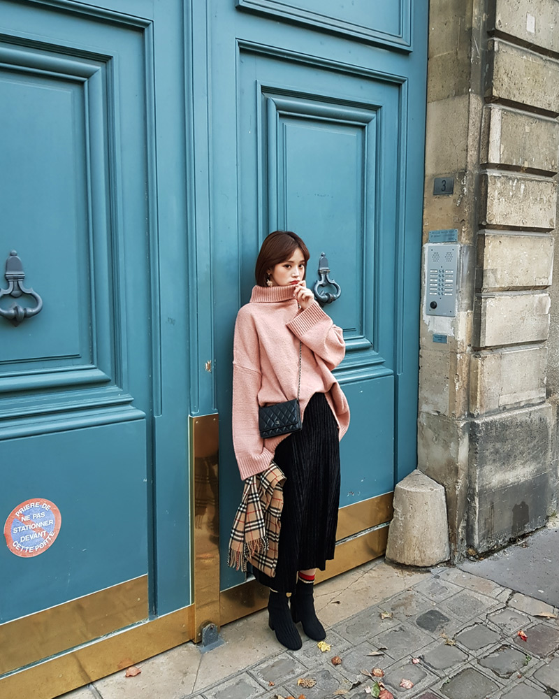 ♥Love in PARIS♥オーバーサイズタートルネックニット・全3色 | DHOLIC | 詳細画像49