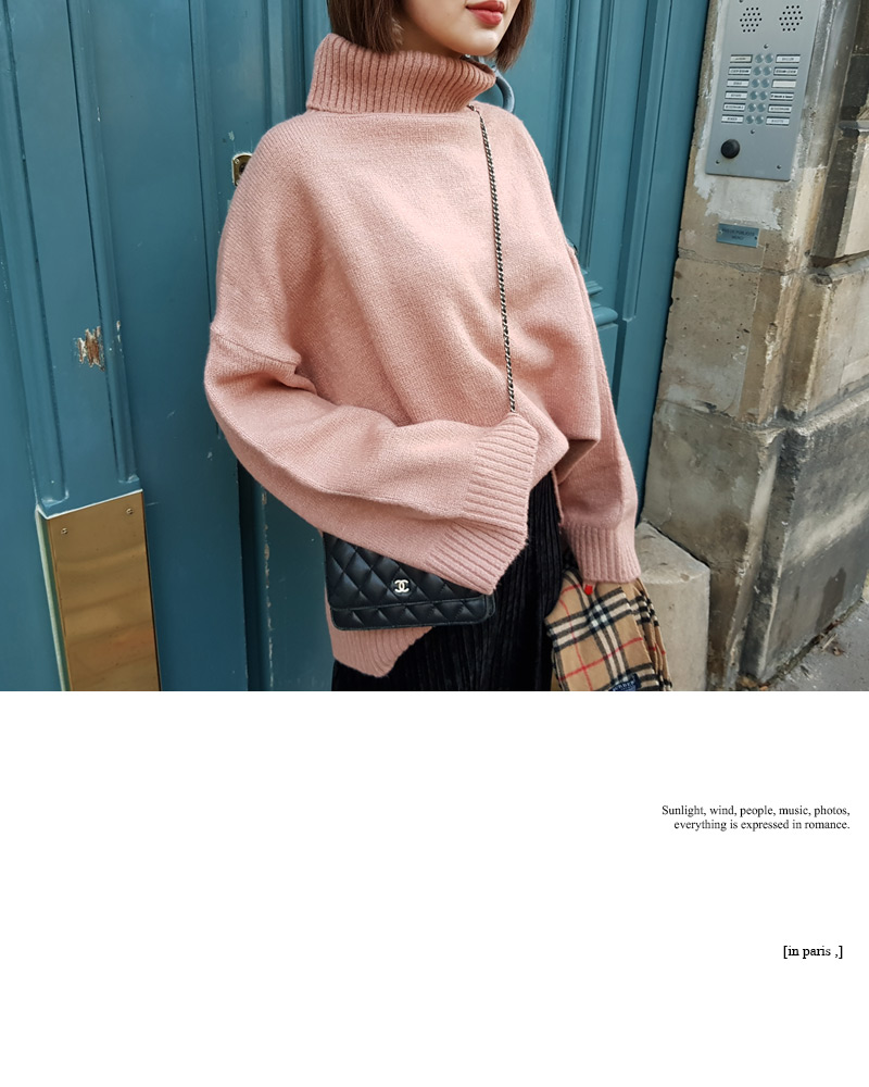 ♥Love in PARIS♥オーバーサイズタートルネックニット・全3色 | DHOLIC | 詳細画像50