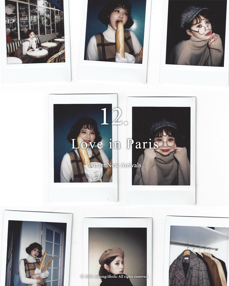 ♥Love in PARIS♥オーバーサイズタートルネックニット・全3色 | DHOLIC | 詳細画像2