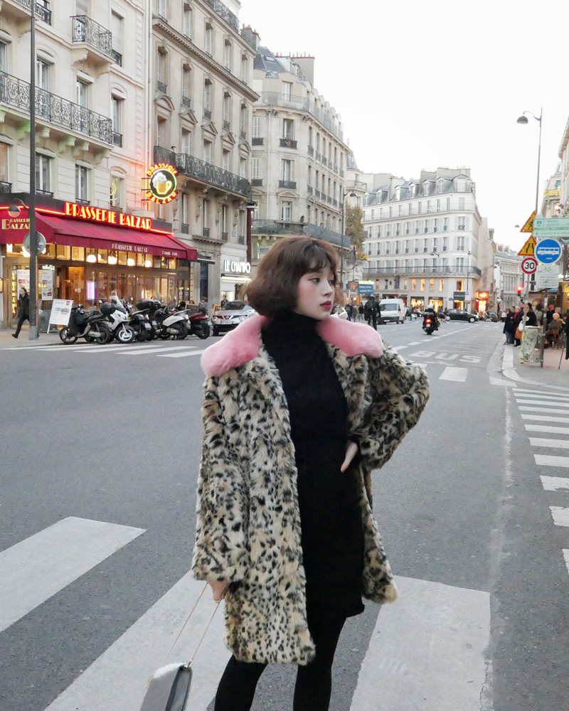 ♥Love in PARIS♥レオパードフェイクファーコート・全2色 | DHOLIC | 詳細画像3
