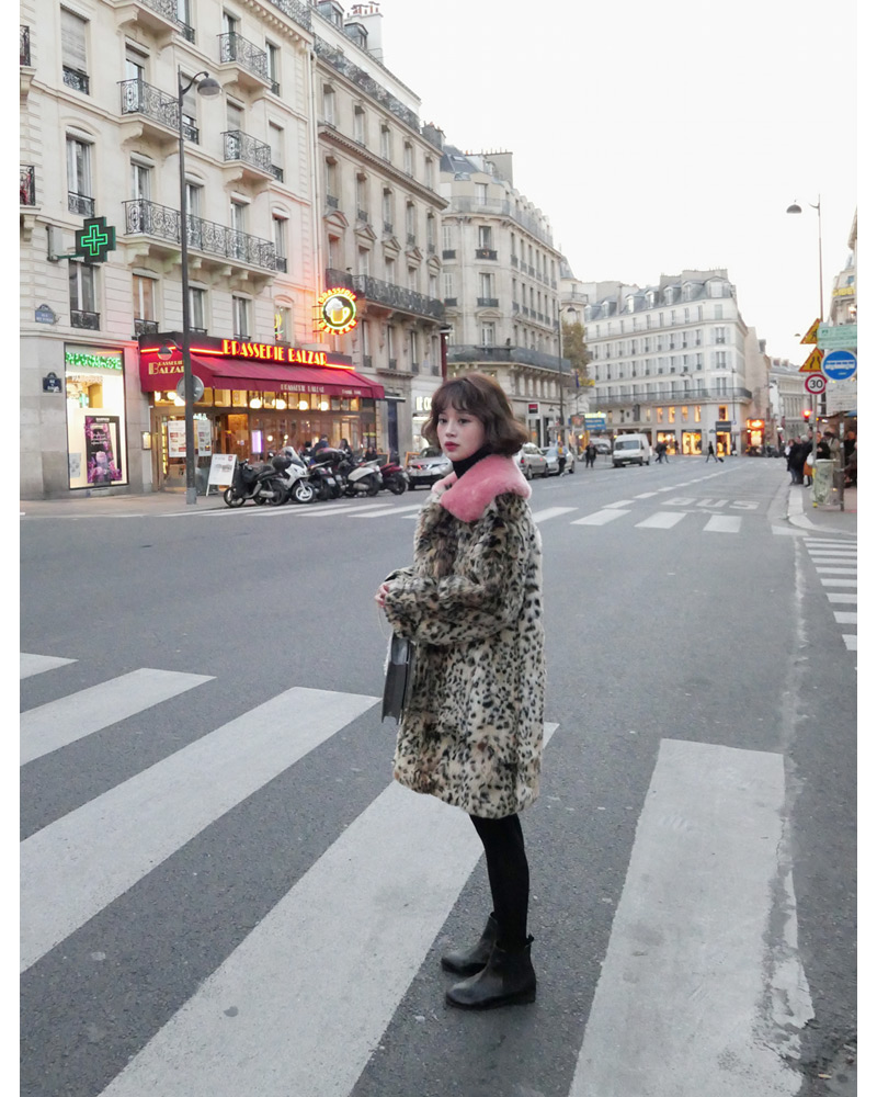 ♥Love in PARIS♥レオパードフェイクファーコート・全2色 | DHOLIC | 詳細画像6