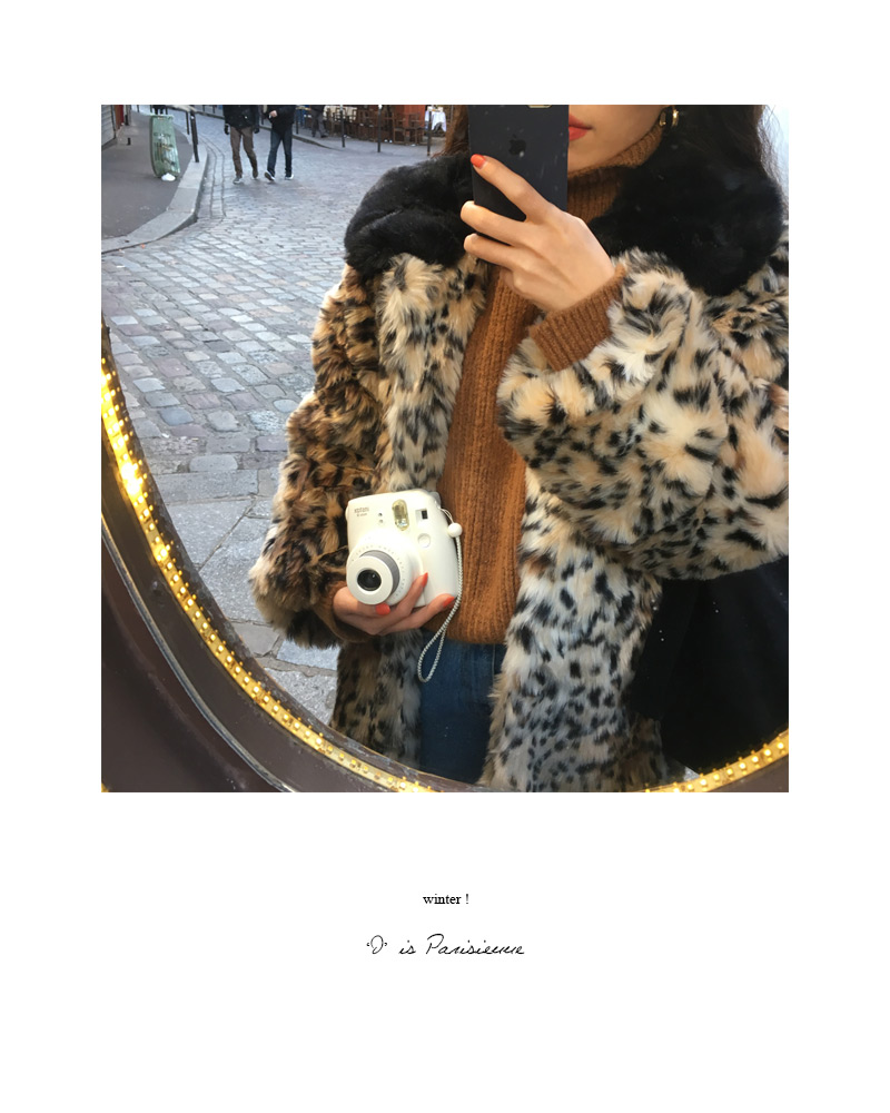 ♥Love in PARIS♥レオパードフェイクファーコート・全2色 | DHOLIC | 詳細画像24