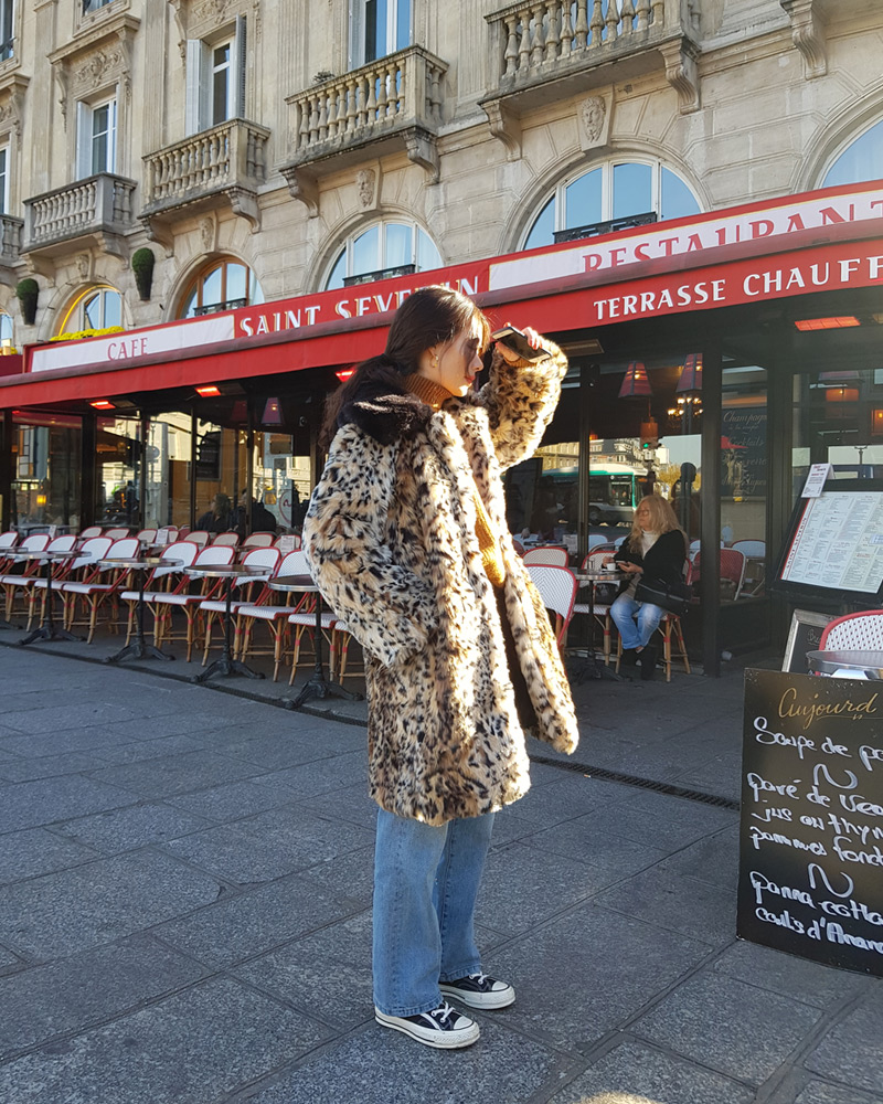 ♥Love in PARIS♥レオパードフェイクファーコート・全2色 | DHOLIC | 詳細画像25