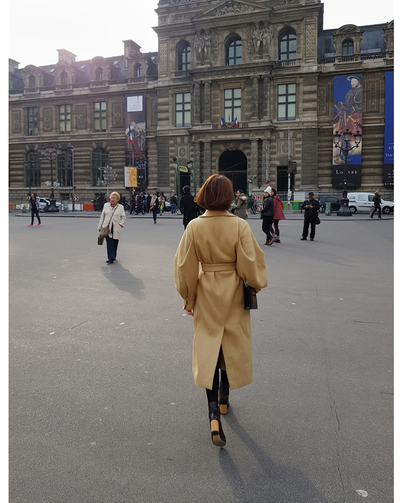 ♥Love in PARIS♥ベルトSETパフスリーブロングコート・全2色 | DHOLIC | 詳細画像7