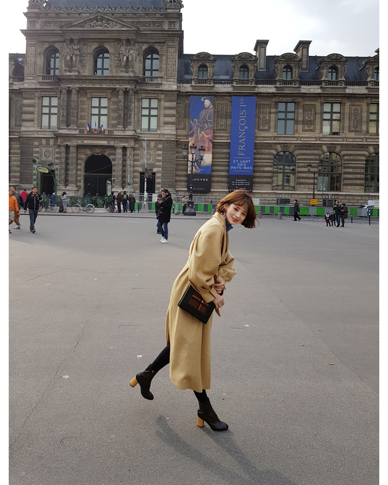 ♥Love in PARIS♥ベルトSETパフスリーブロングコート・全2色 | DHOLIC | 詳細画像9
