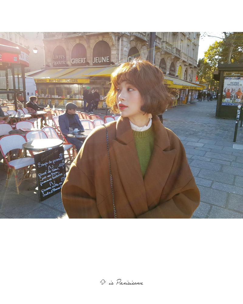 ♥Love in PARIS♥オーバーサイズロングダブルコート・全2色 | DHOLIC | 詳細画像8