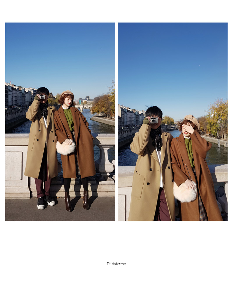 ♥Love in PARIS♥オーバーサイズロングダブルコート・全2色 | DHOLIC | 詳細画像22