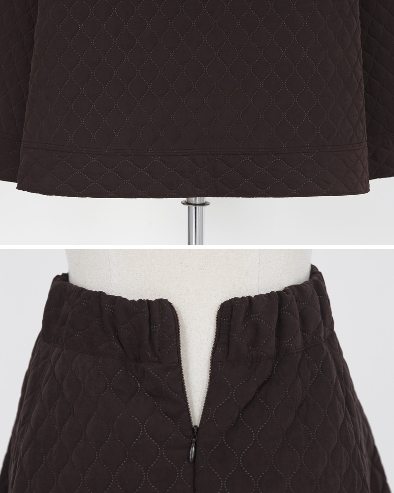 キルティングフレアスカート・全2色 | レディースファッション