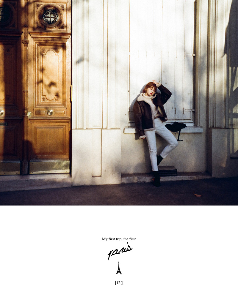 ♥Love in PARIS♥ベルトネックフェイクムートンジャケット・全2色 | DHOLIC | 詳細画像33