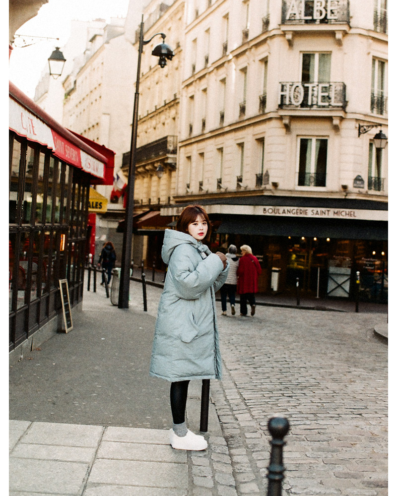 ♥Love in PARIS♥ネックリボンダウンロングジャケット・全4色 | DHOLIC | 詳細画像24