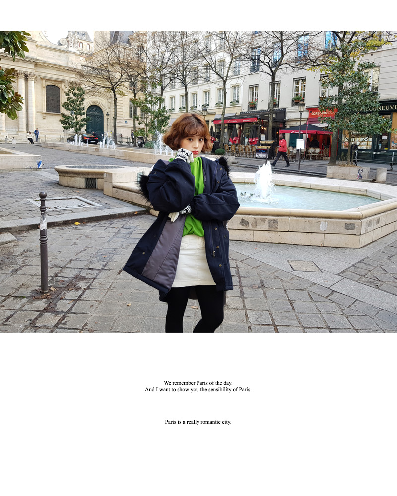 ♥Love in PARIS♥ファーフライフロントフードジャケット・全9色 | DHOLIC | 詳細画像6
