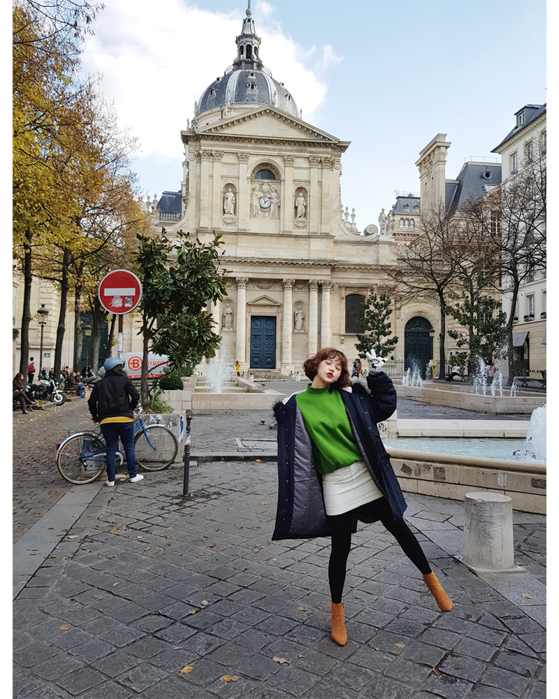 ♥Love in PARIS♥ファーフライフロントフードジャケット・全9色 | DHOLIC | 詳細画像12