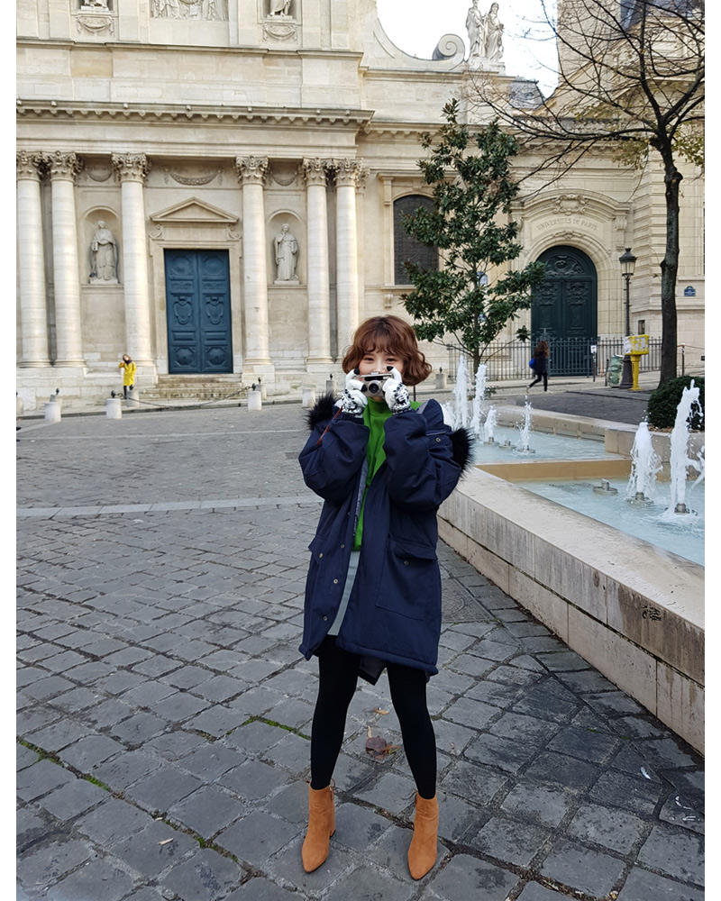 ♥Love in PARIS♥ファーフライフロントフードジャケット・全9色 | DHOLIC | 詳細画像16