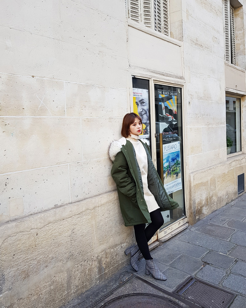 ♥Love in PARIS♥ファーフライフロントフードジャケット・全9色 | DHOLIC | 詳細画像24