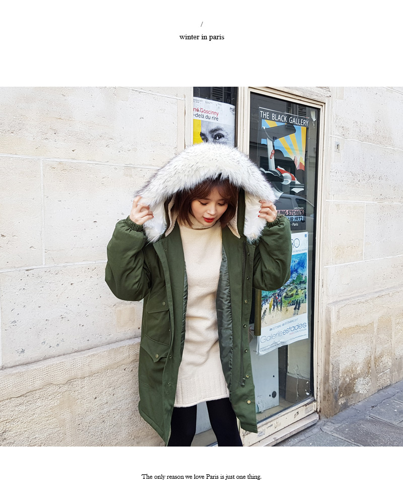 ♥Love in PARIS♥ファーフライフロントフードジャケット・全9色 | DHOLIC | 詳細画像29