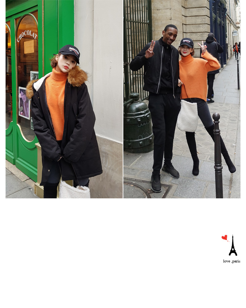 ♥Love in PARIS♥ファーフライフロントフードジャケット・全9色 | DHOLIC | 詳細画像39
