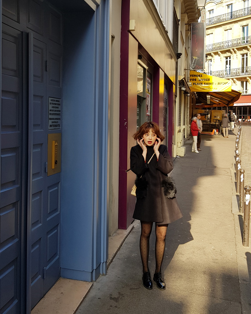 ♥Love in PARIS♥ポケットファーノーカラーコート・全3色 | DHOLIC | 詳細画像14