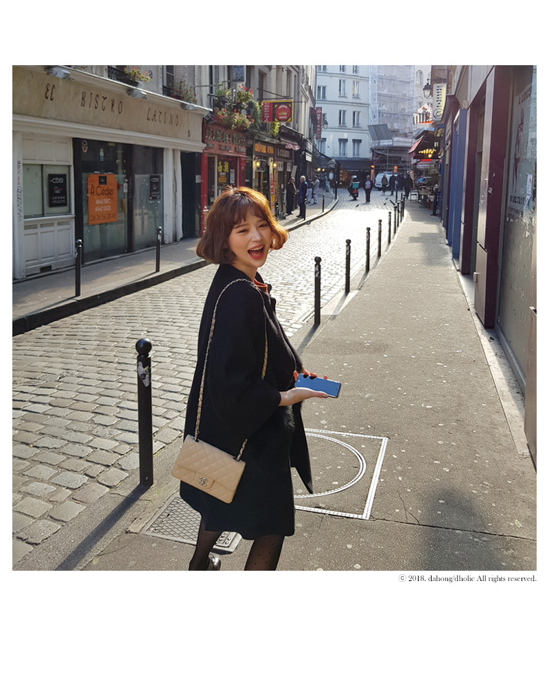 ♥Love in PARIS♥ポケットファーノーカラーコート・全3色 | DHOLIC | 詳細画像21