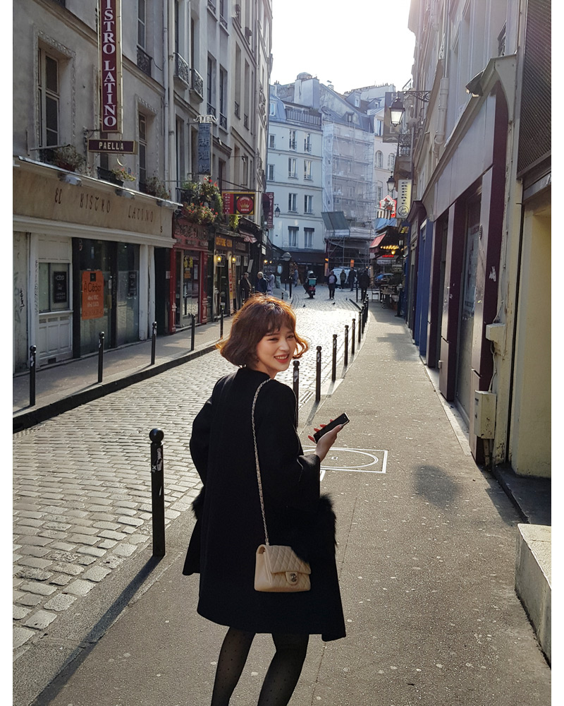♥Love in PARIS♥ポケットファーノーカラーコート・全3色 | DHOLIC | 詳細画像22