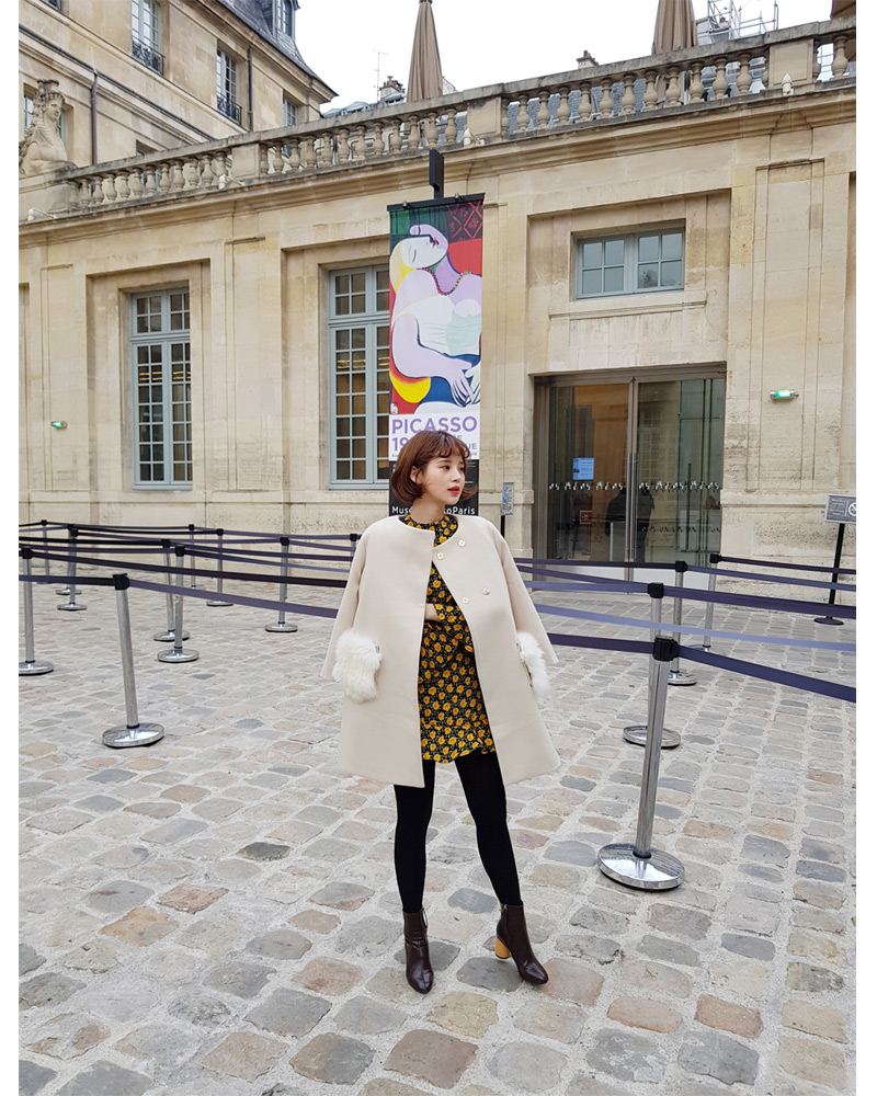 ♥Love in PARIS♥ポケットファーノーカラーコート・全3色 | DHOLIC | 詳細画像27