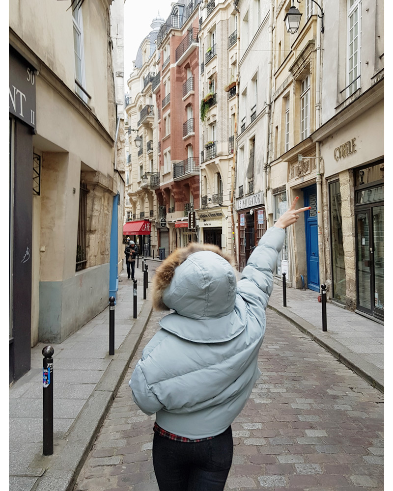 ♥Love in PARIS♥フードフェイクファーハイネック中綿ジャケット・全3色 | DHOLIC | 詳細画像17