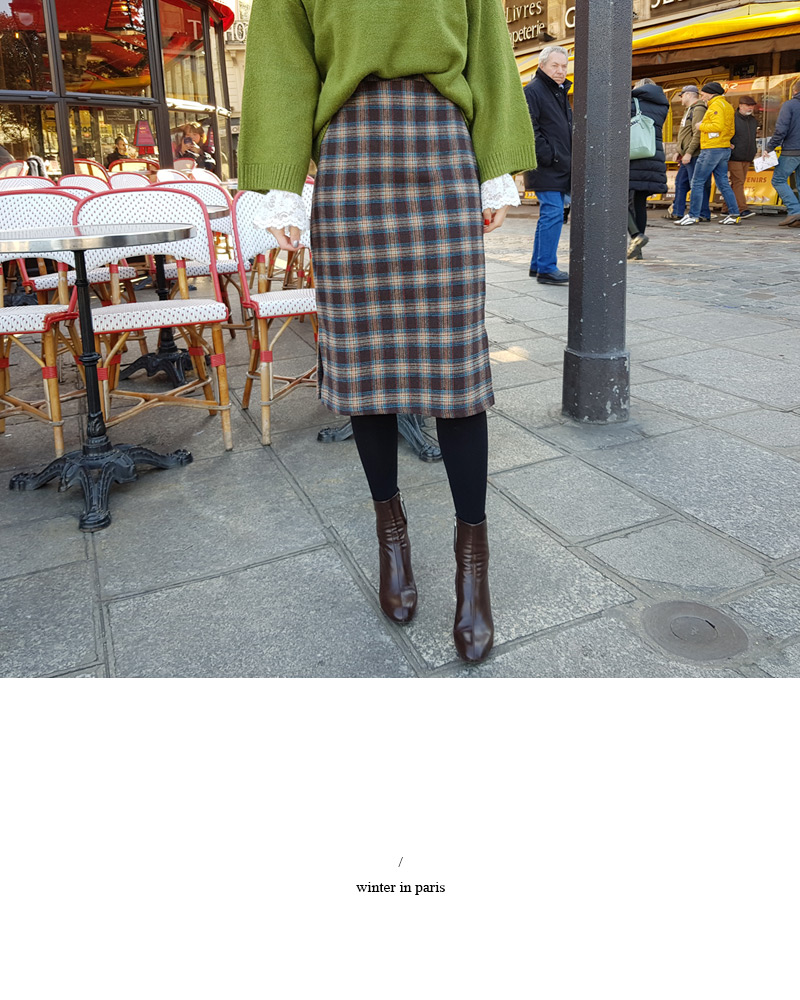 ♥Love in PARIS♥バックゴムチェックミディスカート・全3色 | DHOLIC | 詳細画像18
