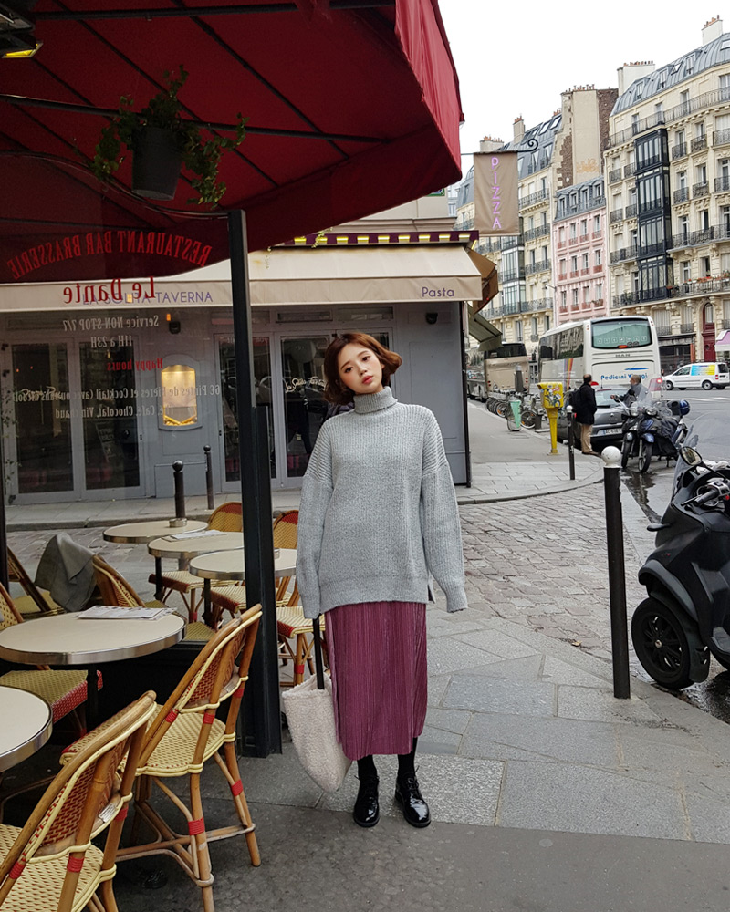 ♥Love in PARIS♥ベロアプリーツロングスカート・全3色 | DHOLIC | 詳細画像10