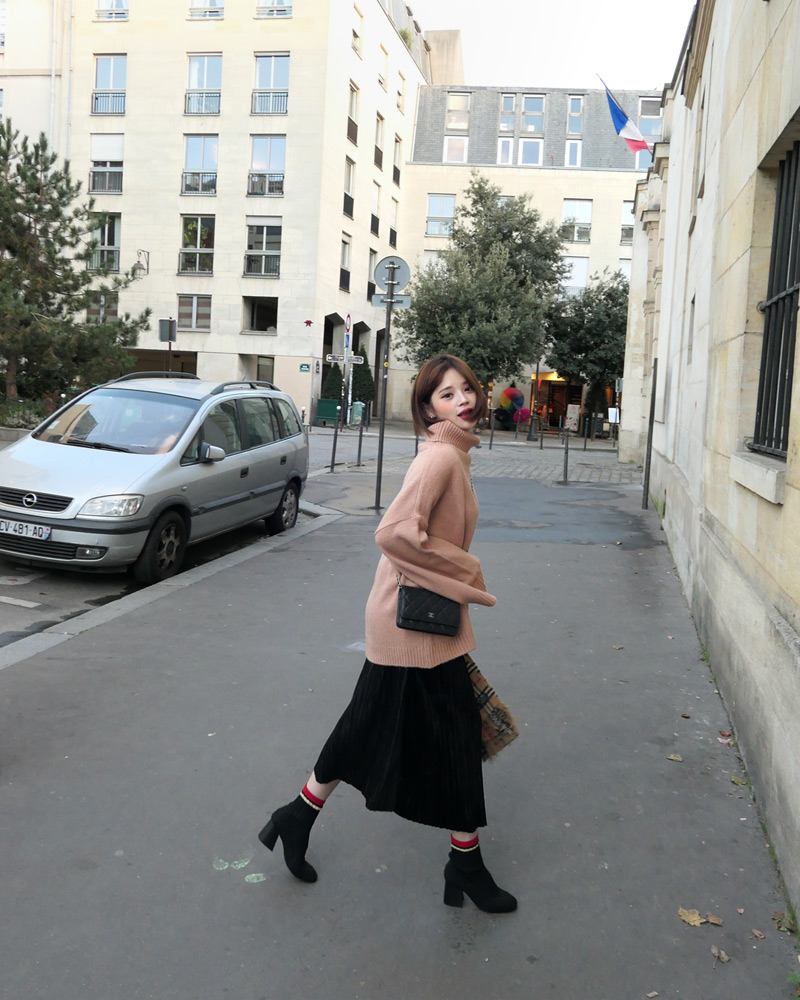 ♥Love in PARIS♥ベロアプリーツロングスカート・全3色 | DHOLIC | 詳細画像16