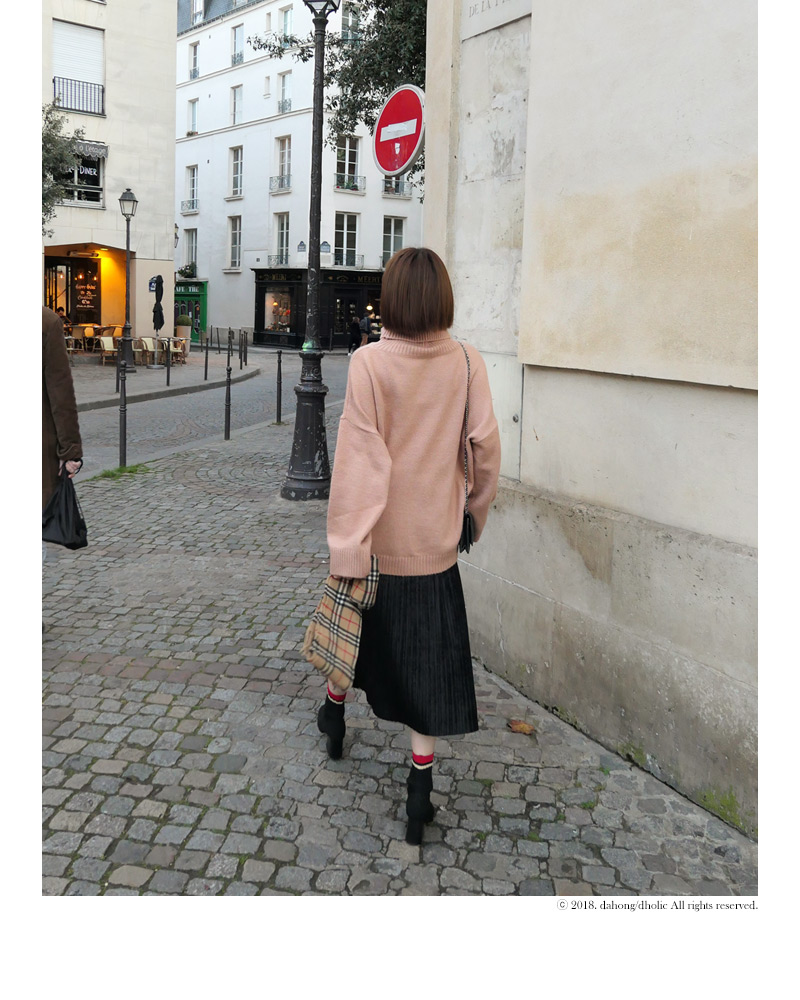♥Love in PARIS♥ベロアプリーツロングスカート・全3色 | DHOLIC | 詳細画像17