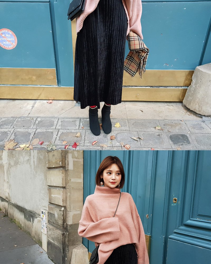 ♥Love in PARIS♥ベロアプリーツロングスカート・全3色 | DHOLIC | 詳細画像21