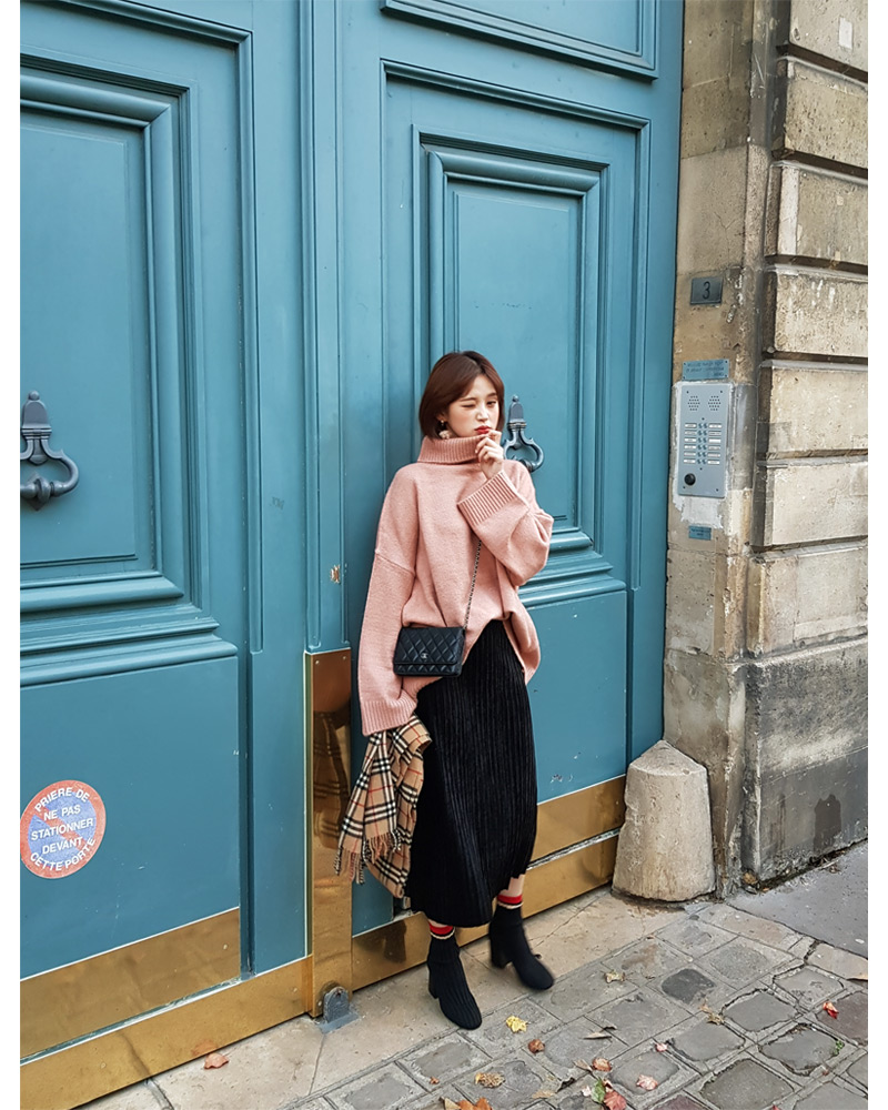 ♥Love in PARIS♥ベロアプリーツロングスカート・全3色 | DHOLIC | 詳細画像22