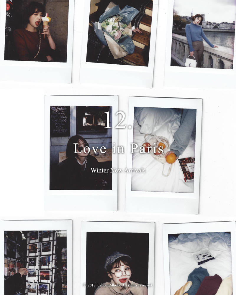 ♥Love in PARIS♥ボタンハイウエストチェックワイドパンツ・全2色 | DHOLIC | 詳細画像2