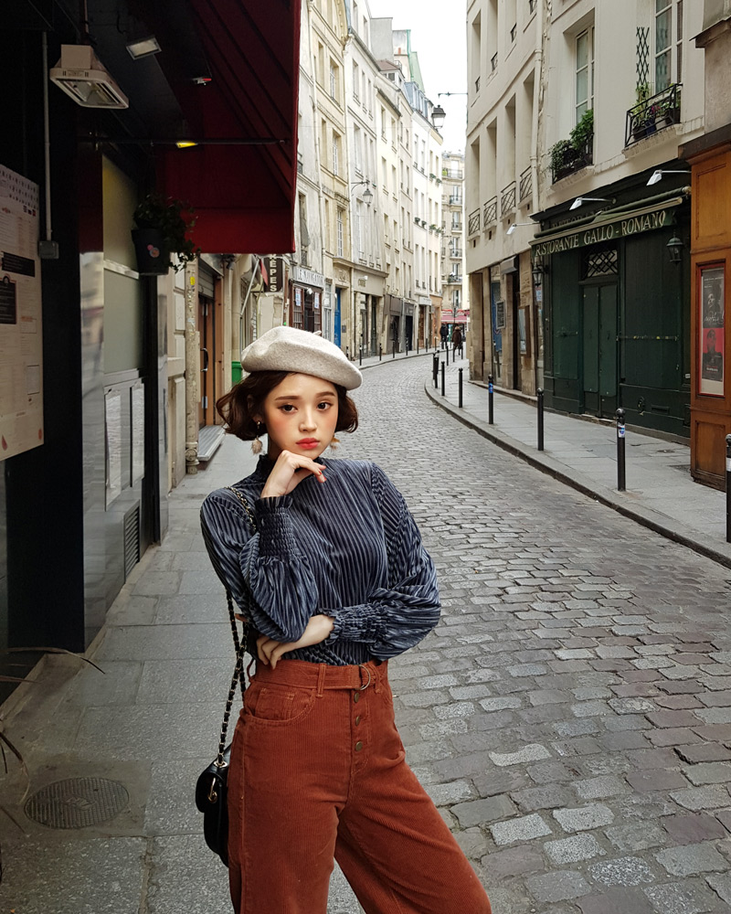 ♥Love in PARIS♥ベルトSETボタンフライコーデュロイパンツ・全3色 | DHOLIC | 詳細画像15