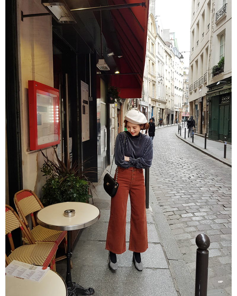 ♥Love in PARIS♥ベルトSETボタンフライコーデュロイパンツ・全3色 | DHOLIC | 詳細画像17