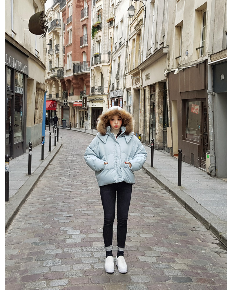 ♥Love in PARIS♥裏起毛ブラックスキニーデニムパンツ・全1色 | DHOLIC | 詳細画像12