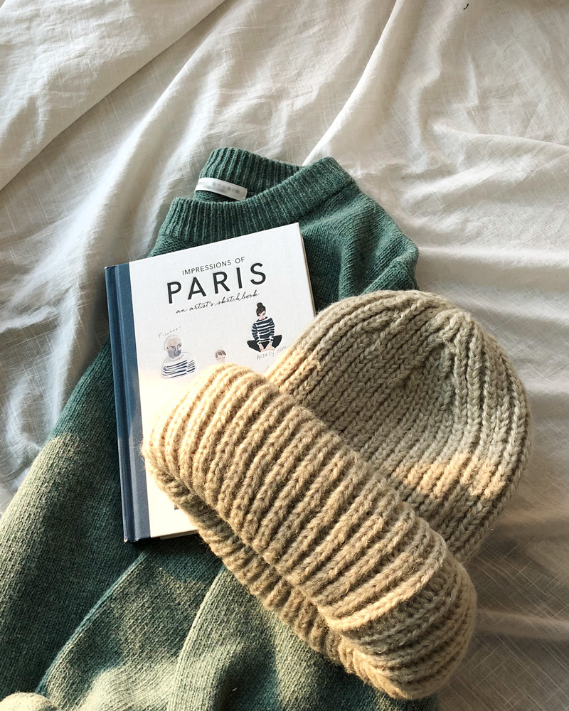 ♥Love in PARIS♥ロールアップアクリルリブニット帽・全6色 | DHOLIC | 詳細画像3