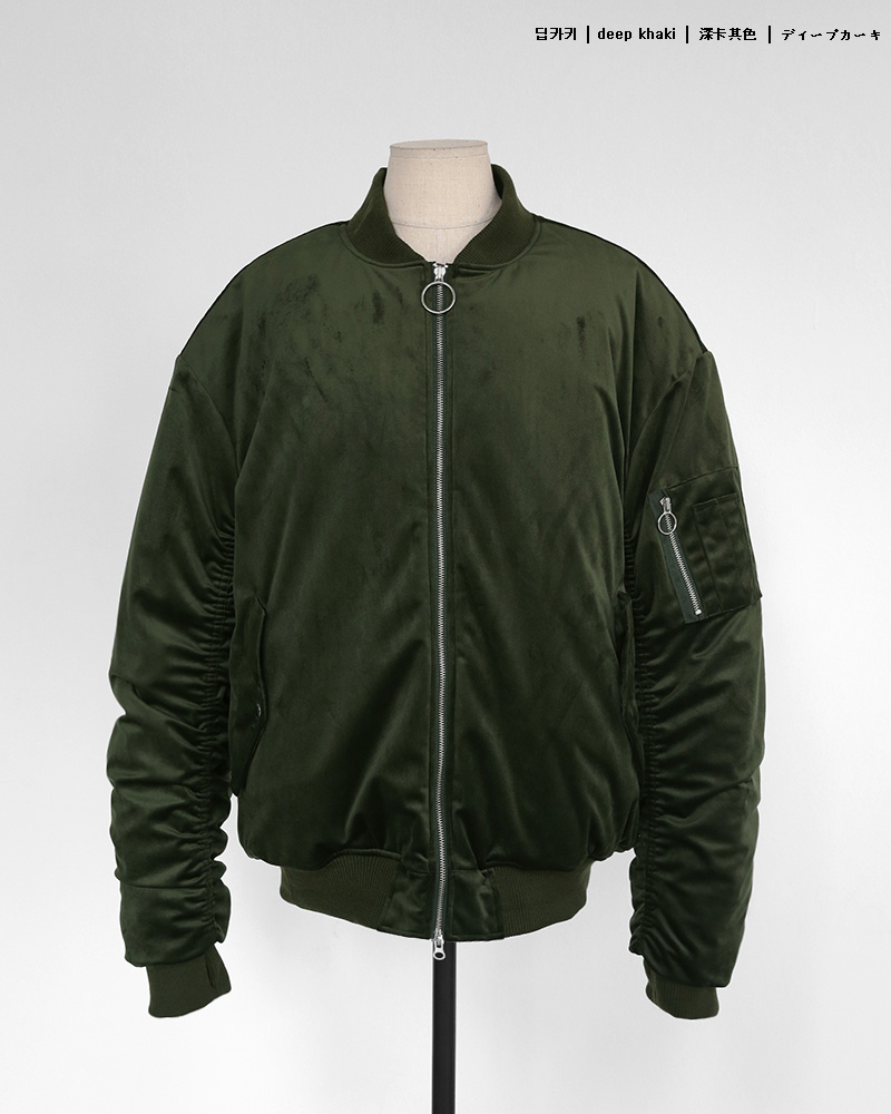 リングジップベロアMA-1ジャケット・全2色 | 詳細画像15